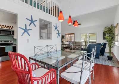 Flamingo Harbor kitchen, dining and living area