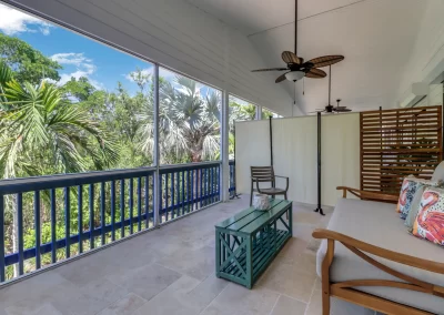 Flamingo Harbor screened veranda