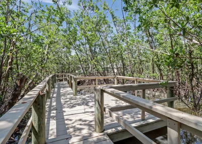 Flamingo Harbor boardwalk to canal