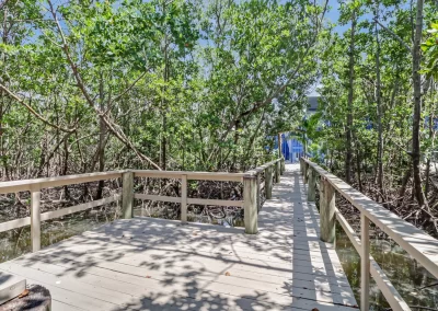 Flamingo Harbor boardwalk to canal